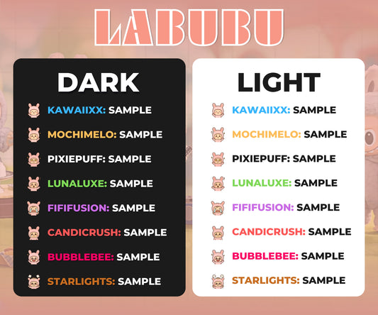 Labubu Emote Set (8) | Cute Twitch, Discord & YouTube Streaming Emotes
