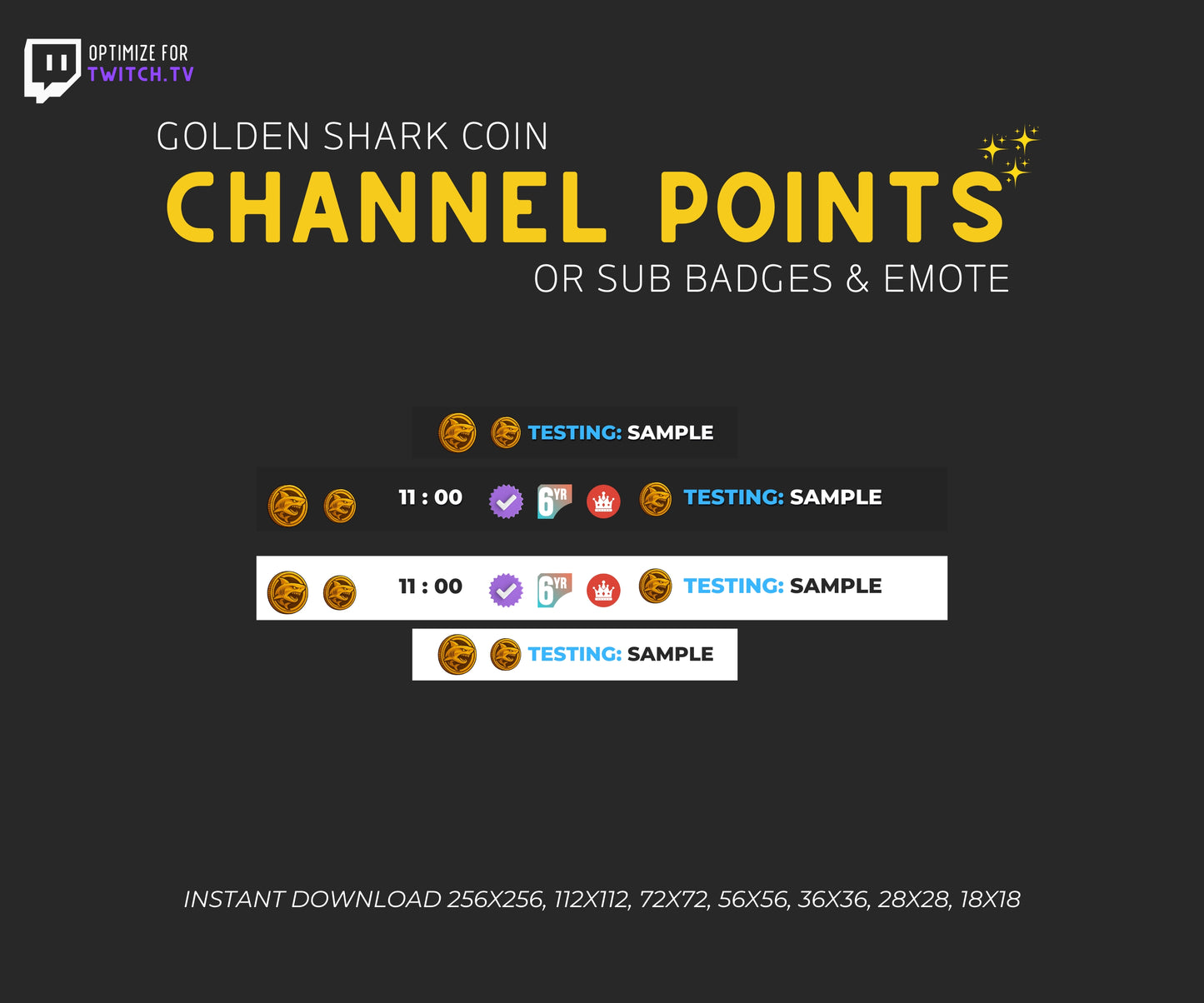 Golden Shark Coin | Premium Digital Collectible & Gaming Design