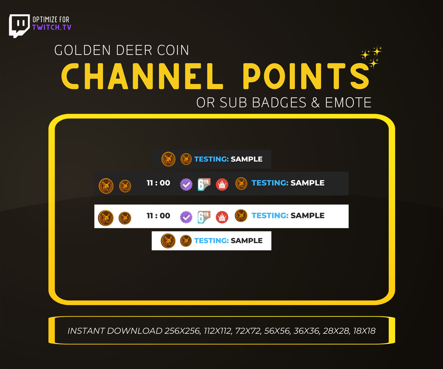 Golden Deer Coin | Premium Digital Collectible & Fantasy Coin Design