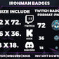 Iron Saga Subscriber Badge Pack – Futuristic Twitch/Discord Icons (Base to 3 Years)