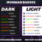 Iron Saga Subscriber Badge Pack – Futuristic Twitch/Discord Icons (Base to 3 Years)
