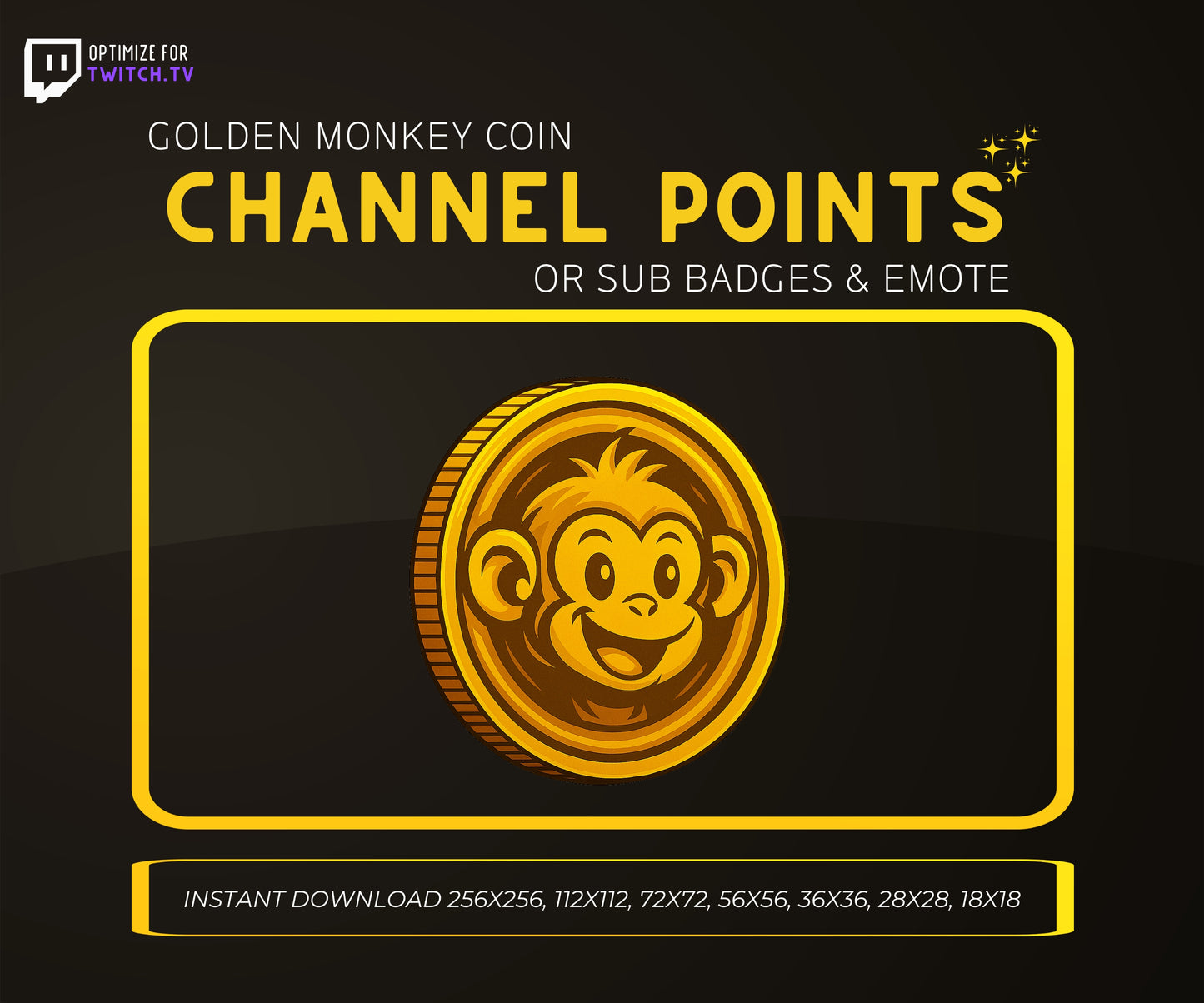 Golden Monkey Coin | Premium Digital Collectible & Gaming Coin Design