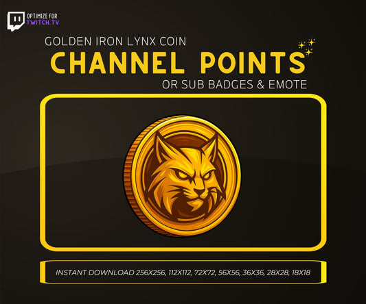 Golden Iron Lynx Coin | Premium Digital Collectible & Fantasy Coin Design