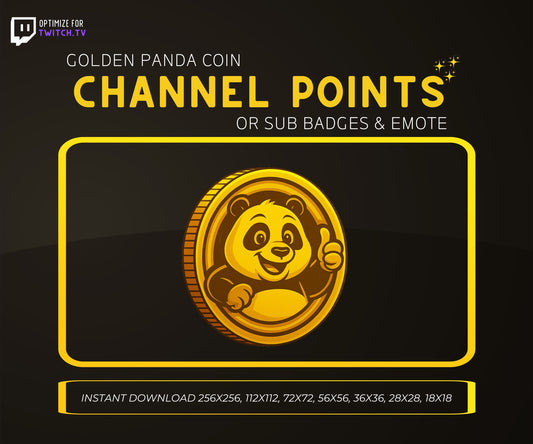 Golden Panda Coin | Premium Digital Collectible & Gaming Coin Design