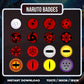 Naruto 16 Symbol Badges | Anime Twitch, YouTube & Discord Sub Badge Set