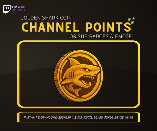 Golden Shark Coin | Premium Digital Collectible & Gaming Design
