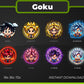 Goku Chibi Twitch Subscriber Badges | Base to 3 Year Pack | Anime Stream Graphics