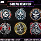 Grim Reaper Badges | Dark Twitch, YouTube & Discord Streaming Sub Badges