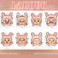 Labubu Emote Set (8) | Cute Twitch, Discord & YouTube Streaming Emotes