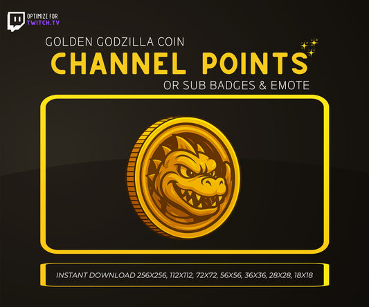 Golden Godzilla Coin | Premium Digital Collectible & Monster Coin Design