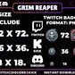 Grim Reaper Badges | Dark Twitch, YouTube & Discord Streaming Sub Badges