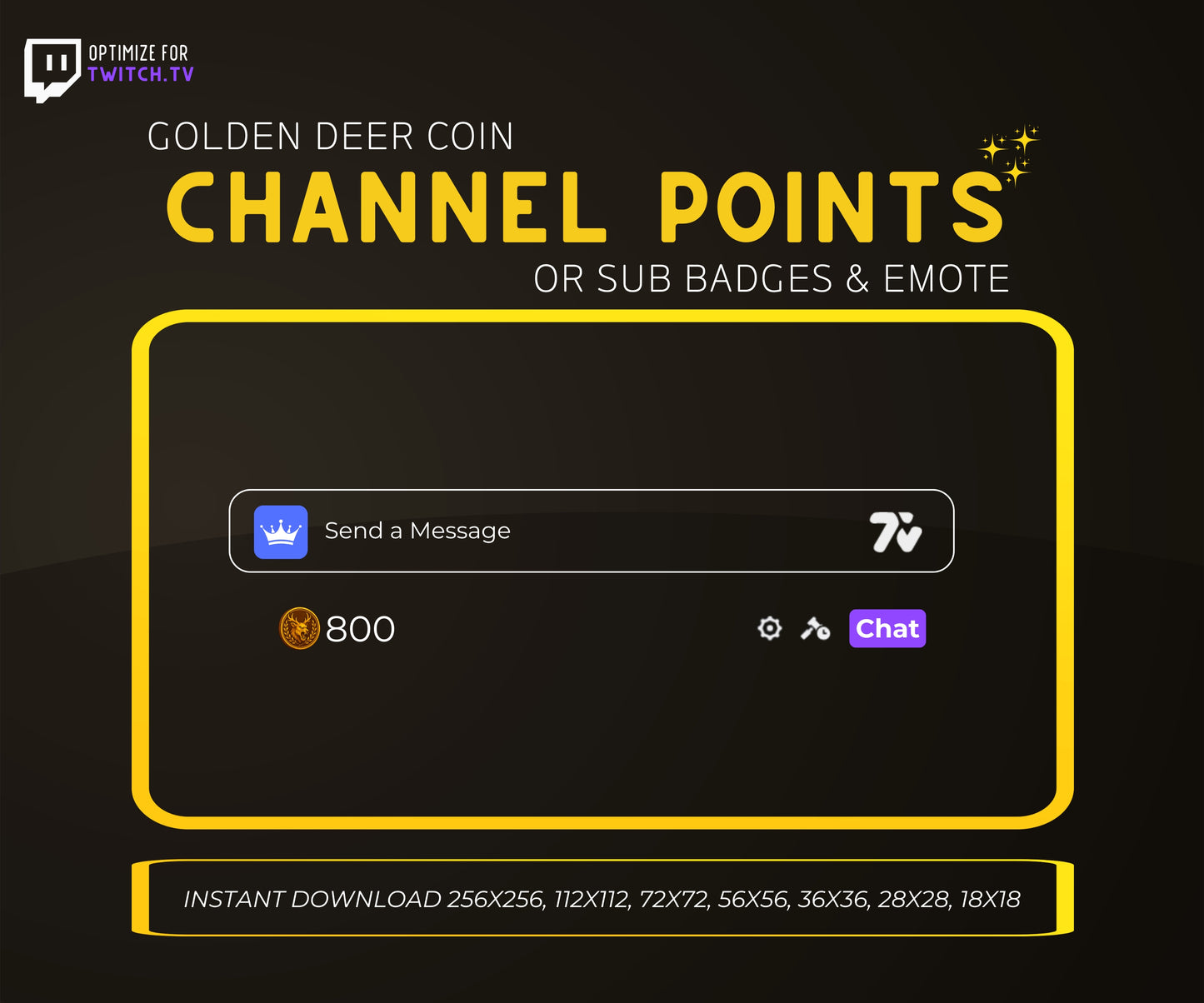 Golden Deer Coin | Premium Digital Collectible & Fantasy Coin Design