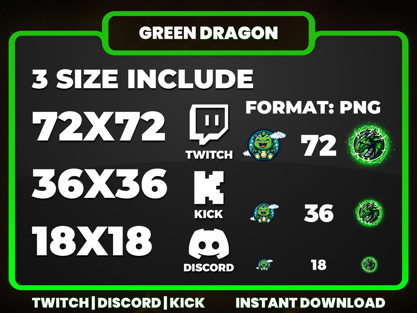 6 Dragon Badges | Epic Twitch, YouTube & Discord Streaming Sub Badges