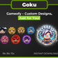 Goku Chibi Twitch Subscriber Badges | Base to 3 Year Pack | Anime Stream Graphics
