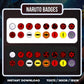 Naruto 16 Symbol Badges | Anime Twitch, YouTube & Discord Sub Badge Set