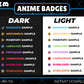 Goku Badges Base to 3 Year | Anime Twitch, YouTube & Discord Sub Badges Progression Set