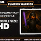 6 Pumpkin Warrior Badges | Halloween Twitch, YouTube & Discord Sub Badges