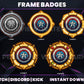 Captain Shield Badge Pack – Heroic Twitch/Discord Sub Icons (Base to 9 Months)