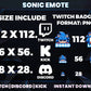 Sonic 6 Emotes Pack – Cute Gamer Emotes for Twitch, Discord & YouTube | Digital Download (28/56/112 px)