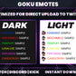 Goku 6 Emotes Pack – Dragon Ball Anime Inspired | Twitch, Discord & YouTube Emotes (28/56/112 px) – Digital Download