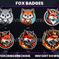 Fox Badge Pack – Clever Twitch/Discord Sub Icons (Base to 1 Year)