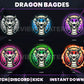 Dragon Badge Pack – Mythical Twitch/Discord Sub Icons (Base to 1 Year)