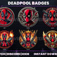 Deadpool Stream Badges – 6 Subscriber Badges (Base to 1 Year)