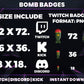 Bomb Badge Pack – Explosive Twitch/Discord Sub Icons (Base to 1 Year)
