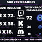 Sub-Zero Twitch Sub Badges | Base to 1 Year Mortal Kombat-Inspired Loyalty Badge Pack