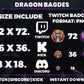 Dragon Badge Pack – Mythical Twitch/Discord Sub Icons (Base to 1 Year)