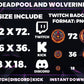 Deadpool & Wolverine Badges – 6 Subscriber Loyalty Badges (Base to 1 Year)