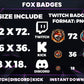 Fox Badge Pack – Clever Twitch/Discord Sub Icons (Base to 1 Year)