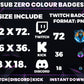 Sub-Zero Color Twitch Badges | Base to 1 Year Frost Ninja Sub Badge Pack (Mortal Kombat Inspired)