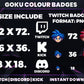 Kid Goku Color Twitch Badges | Base to 1 Year Anime Evolution Sub Badges (Dragon Ball Inspired)