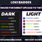 Loki Twitch Sub Badges | Base to 1 Year Marvel-Inspired Loyalty Badges for Streamers