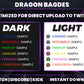 Dragon Badge Pack – Mythical Twitch/Discord Sub Icons (Base to 1 Year)