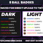 8 Ball Evolution Twitch Sub Badges | Base to 1 Year Pool & Game-Themed Loyalty Badge Set