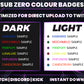 Sub-Zero Color Twitch Badges | Base to 1 Year Frost Ninja Sub Badge Pack (Mortal Kombat Inspired)