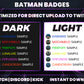 Batman Evolution Badges – 6 Subscriber Badges (Base to 1 Year)