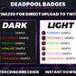 Deadpool Stream Badges – 6 Subscriber Badges (Base to 1 Year)