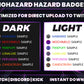 Biohazard Twitch Sub Badges | Base to 1 Year Hazard-Themed Loyalty Badge Pack (Toxic/Apocalypse Style)