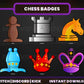 Chess Badge Pack – Strategy-Themed Twitch/Discord Sub Icons (Base to 1 Year)
