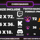 Chess Badge Pack – Strategy-Themed Twitch/Discord Sub Icons (Base to 1 Year)