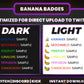 Banana Twitch Sub Badges | Base to 1 Year Funny & Food-Themed Streamer Badge Set