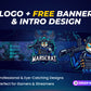 Custom Gamer Logo + Streamer Banner & Animated Intro Pack