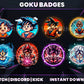 8 Goku Evolution Subscriber Badges – Dragon Ball Twitch/Discord Loyalty Icons (Base to 3 Years)