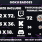 Ultra Instinct Goku Badge Pack – Dragon Ball Twitch/Discord Loyalty Badges (Base to 3 Years)