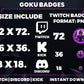 8 Goku Timeline Badge Collection – Dragon Ball Twitch/Discord Sub Icons (Base to 1 Year)