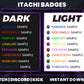 Itachi Uchiha Twitch Badges | Base to 3 Year Anime Sub Badges for Streamers (Twitch | Discord | Kick)