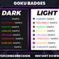 Ultra Instinct Goku Badge Pack – Dragon Ball Twitch/Discord Loyalty Badges (Base to 3 Years)